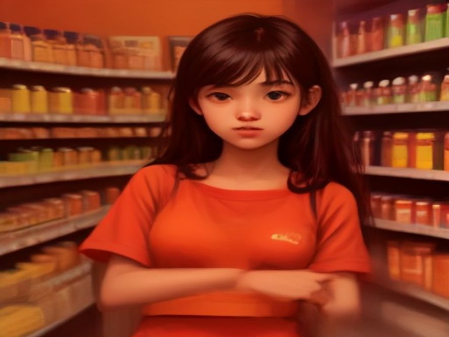 Teenager surrounded by healthy choices in an educational illustration